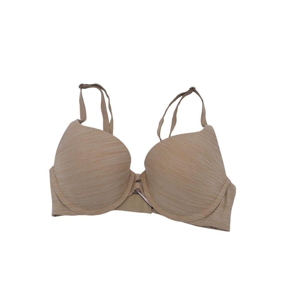 Victoria's Secret Perfect Shape Bra 32C Womens Underwired Padded Heathered Tan
